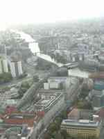 View of part of Berlin from television tower