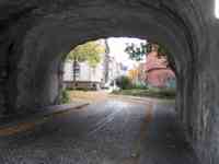 Under a bridge