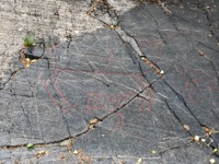 Mesolithic rock carvings