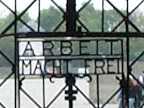 Heavy metal gate with the words ARBEIT MACHT FREI
