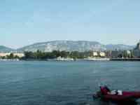 Lake and mountains