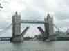 Tower Bridge almost open