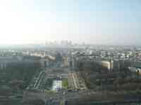 View from Eiffel Tower to Palais de Chaillot