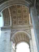 An arch of Arc de Triomphe