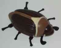 Chocolate shaped and decorated like an insect