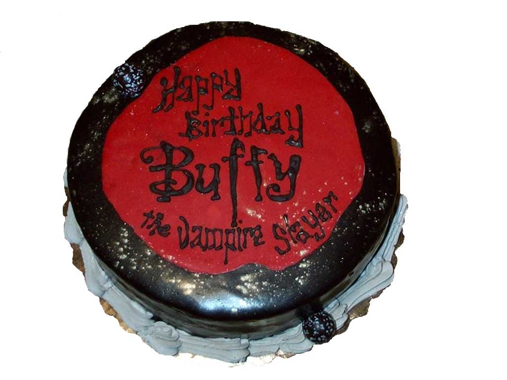 Birthday cake for Buffy the Vampire Slayer
