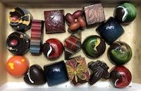 An assortment of chocolates from Chocolat Abeille
