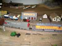 Model train scene