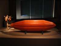 Coffin shaped like a cacao pod