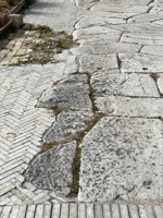 Ancient Port, different pavings from different eras