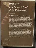 Sign for Le Choléra à bord de la Melpomène