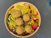 Falafel poké at Kenny’s Bowls