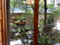 Courtyard of Nakasei restaurant