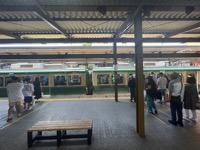 Enoden tram at Kamakura Station