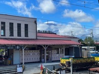 Mount Fuji over Shimoyoshida Station