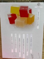 Sugar-agar candy label, translated