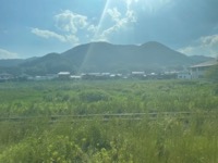 View from train from Iwami to Tottori