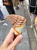 Soft-serve ice cream near Senso-ji