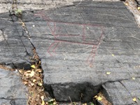 Mesolithic rock carvings