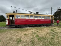 Alex photographing tram power line