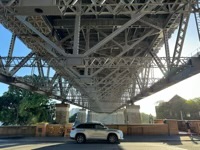 View of Sydney Harbour Bridge from below