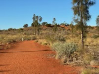 Path to viewing mound