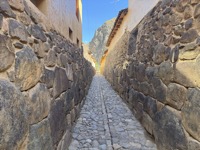 Newer buildings over Incan walls