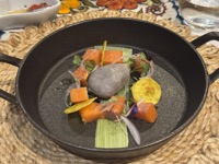 Dinner at Sumaq: Hot Stone Ceviche