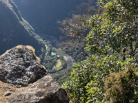 Valley below Machu Picchu