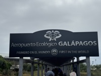 Arriving in Galápagos